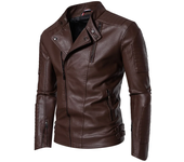 Motorcycle suit men's racing suit motorcycle suit protective equipment windproof and waterproof business casual leather jacket