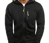 Chaqueta con cremallera para hombre, Sudadera de manga larga con capucha, Suelta, Cómoda, Casual, Ropa de hombre, Deportes Fitness, Ocio, Sudadera Jacquard Chaqueta con capucha Cardigan