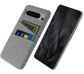 For Google Pixel 8 Pro Case Anti-Drop Cloth+PC Phone Shell with Dual Card Holder