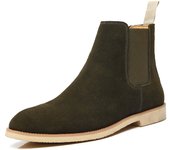 Chelsea botas de cuero genuino otoño e invierno botas de los hombres británicos