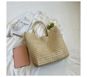 Summer Fashionable Straw Woven Bag For Women 2025 New Handbag Woven Bag Large Capacity Commuting Tote Bag Beach Bag