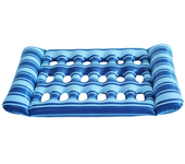 Cama inflable de agua para dormir, tumbona flotante de PVC, colchón de aire plegable para piscina, juguetes de natación al aire