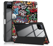For Xiaomi Mi Pad 6 Pro Case With Pen Holder Leather Acrylic Clear Back Shockproof Cover For Funda Xiaomi Mi Pad 6 11'' Case