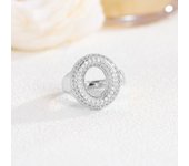 Women's wearable zirconium large balloon letter ring, 26 English letters, big discount, new