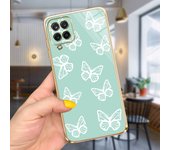 For Samsung Galaxy A22 5G Case SM-A226B  Plating Square Soft Silicon Cover For Samsung A22 4G A225F Phone Case For Women Fashion