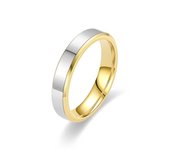 4Mm6mm8mm anillo liso anillo brillante doble biselado, anillo de acero de titanio de acero inoxidable joyería de mano europea y americana