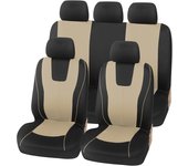 Universal Full Set Car Seat Cover (Beige)