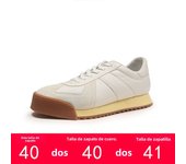 Zapatos deportivos nuevos de gama alta, zapatos de tablero de tendencia de aumento de piel de vaca para hombres