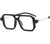 Tendencia retro literaria gafas de sol modernas tiro callejero gafas planas gafas de sol de moda
