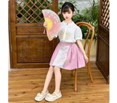 Ma Mian Dress 2025 Children's Hanfu New Set Summer Thin Girls' Chinese Style Skirt