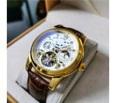 Reloj mecánico automático para hombres waterproof tourbillon hollow fashion watch