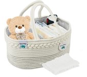 Organizador de pañales para bebé,organizador portátil de almacenamiento para guardería,organizador de coche con divisor desmonta