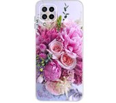 For Samsung Galaxy M32 Case Cover Soft Silicone TPU Back Cover For Samsung M32 M 32 SM-M325F Flower Clear Funda Phone Case