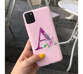 Fashion Alphabet Case For Samsung Galaxy Note 10 Lite Phone Cases Candy Color Back Cover For Samsung Note10 Lite SM-N770F Bumper