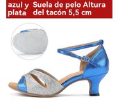 Zapatos De Baile Latino De Imitación De Piel De Oveja Para Mujeres Adultas Sandalias De Tacón Medio Con Fondo Blando Zapatos De Baile Cuadrado De Fellowship
