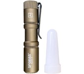 MANKER E05 II (Al-Sand, High CRI Version, 4000K R9080) Compact EDC Flashlight, 519A LED 800 Lumens, Power by 14500 or AA Battery, IP68 Waterproof