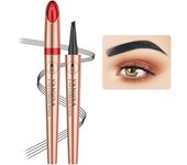 4 Tip 3D Waterproof Liquid Eyebrow Pencil Portable Long Lasting Eyebrow Pencil For Women Daily Use
