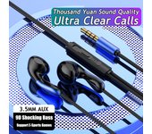Wired Earphone 3.5mm AUX/Type C HiFi Surround Heavy Bass With MIC In-Ear Game Music Headsets For Samsung Huawei Xiaomi iPad PC