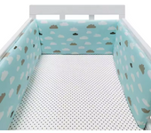 Protector de cuna Chichonera Para bebé, barrera envolvente Para cama infantil, cojín Para recién nacidos, cuna trenzada