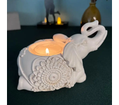 1PC Animal Candle Holder Elephant Trunk Sculpture Tealight Candle Holder Ornamental Small Candle Rod Holder Lucky Prize