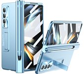 Bracket Plating For Samsung Galaxy Z Fold 4 Case Pen Slots Hinge Protection Film Cover