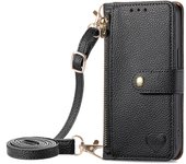 Funda de cuero antirrobo con cordón y cremallera para Xiaomi Redmi 8, 8A, 9, 9A, 9C, 9T, 10, 10A, 10C, 12, 12C, Note 10 Pro