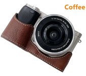 A6000 A6100 A6300 A6400 PU Half Base Bag Body Case Cover Protector Shell for Sony ILCE-6000 ILCE-6100 ILCE-6300 Camera