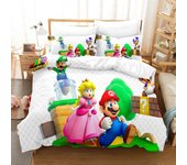 Game Super Mario King Size Bedding Sets Anime Cosplay Cute Bed Quilt Covers Pillowcases Bedroom Duvet Cover Sets