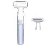 Electric Shaver for Men Women's Body Hair Trimmer Hair Removal Painless Female Shaver Battery Model Waterproof Portable Men's Electric Trimmer