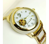 DUGARY Tourbillon mechanical watch men transparent back jade 43mm Wristwatches Salute Chairman Mao Relojes Para waterproof