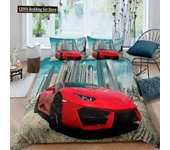 Sports Car Luxury Bedding Set Duvet Cover Bedroom Comforter Covers Single Twin King ​Size Quilt Cover Home Textile 2/3PCS