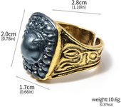 Anillo de juego Dark Souls  anillo de estilo Vintage de zafiro negro y rojo  anillos de Metal ajustables para mujeres y hombres  accesorios de joyería para disfraz  regalo