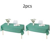 1pc Reusable Tablecloths 137x183cm BPA Free Plastic Dining Table Cover Cloth for Parties Picnic Camping Disposable Tablecloths