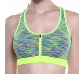 Sujetador deportivo para mujer, Sujetador deportivo con cremallera frontal, ropa interior transpirable a prueba de golpes, sujetador de Yoga de alto impacto, chaleco para correr, Tops de entrenamiento físico