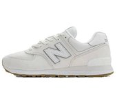 Authentic NEW NB 574 White / Gray Men Women Sneakers Work Shoes