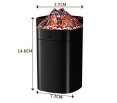 Humidificador de 400ml Ultrasónico Aromaterapia, Apagado Automtico,Luces LED 7 Colores para Hogar,Oficina,Dormitorio