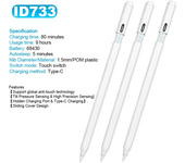 Stylus Pen for iPad 2018-2025 with Fast Charge Palm Rejection Active Pencil for iPad mini 6 Air 4/5 Pro 11/12.9inch 6/5/4/3th