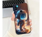 Case For Samsung Galaxy A10 A105F A10s A107F Soft Liquid Silicone Back Cover For Samsung M01s SM-M017F Funda Rabbit Cat Panda