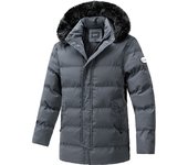 Chaqueta larga con capucha para hombre, abrigo cálido de lana gruesa a prueba de viento, Parka con Cuello de piel, chaqueta informal clásica, invierno, 2024