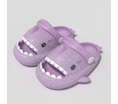 Tiburón de los niños zapatillas luminosas verano niños y niñas antideslizante suela suave de dibujos animados lindos niños zapatos de playa bebé agujero zapatos