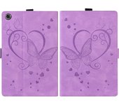 For Lenovo Tab M10 Plus 3rd Gen Xiaoxin Pad 2022 10.6 Case Cute Butterfly Flower Embossed for Lenovo Tab M10 Plus Gen 3 Case