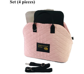 Dog Car Seat Dog Booster Car Seat Cat Carrier Bag Cat Bed for Small Dogs Cats Pet Car Seat with Pad and Straps for Dogs Cats