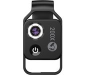 200X Magnification Microscope Lens with Mobile LED Light Mini Pocket Macro Lenses for All Smartphones black