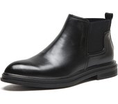 Botas Chelsea puntiagudas Botas de cuero británicas Botas para hombres de negocios