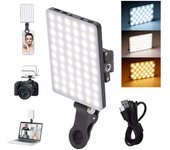 Luz Para Cámara De vídeo, Lámpara With Clip Para Teléfono Móvil