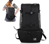 PETCUTE Mochila para Perros Bolsa transportin Perro Transpirable Transportar Perros Gatos Mascotas Mochila Portaperro Transportadoras Bolsa para Caminatas Portátil Viaje hasta 16,5kg