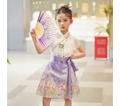 Ma Mian Girls Hanfu Collection Children's Set Summer Ming Dynasty Ancient Costume New Chinese Style Half body Skirt