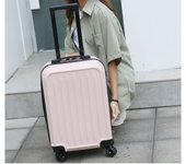 Maleta para niños trolley case 20 pulgadas rayas para niños maleta simple contraseña embarque maleta de rueda universal