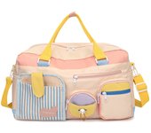 Bolso De Viaje Kawaii Para Mujer Bolso De Fin De Semana Deportivo Multi-Metales Bolsa De Mano Con Múltiples Bolsillos Bolsa De Hombro De Gimnasio