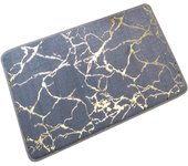 Bathroom Rugs Gold White Marble Bath Mat Soft Non-Slip Rugs for Indoor Outdoor Kitchen, Personalized Absorbent Doormat for Home Decor